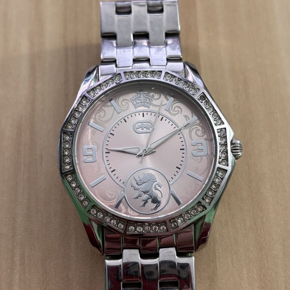 Marc Echo Rhino Dynasty Watch Ladies Women's Pink Face Water Resistant Japan
